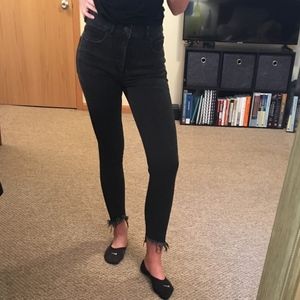 Black Express high waisted skinny jeans/jeggings
